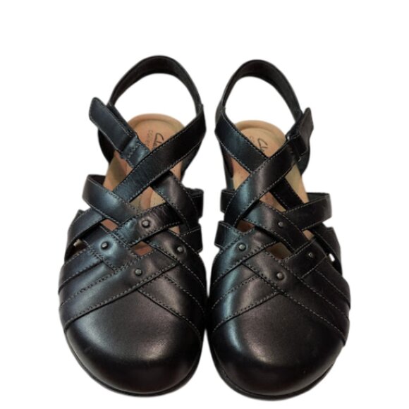 Clarks Crisscross Straps Comfort Elizabelle Sea Fisherman Sandals Size 9.5  NWOB - Picture 3 of 9